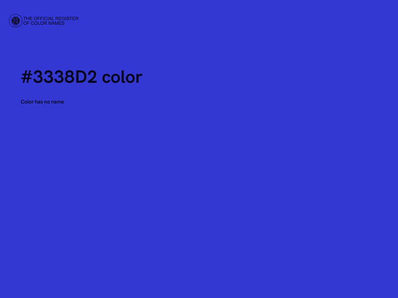 #3338D2 color image