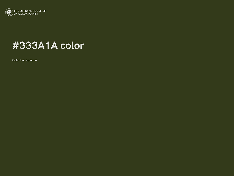 #333A1A color image