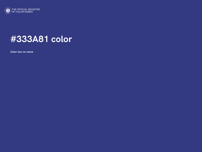 #333A81 color image