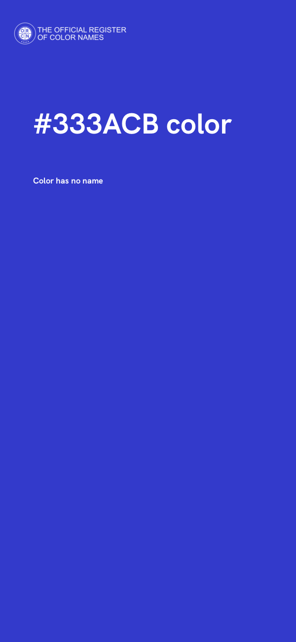 #333ACB color image