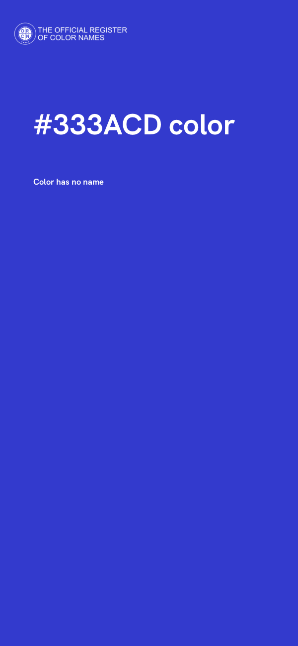 #333ACD color image