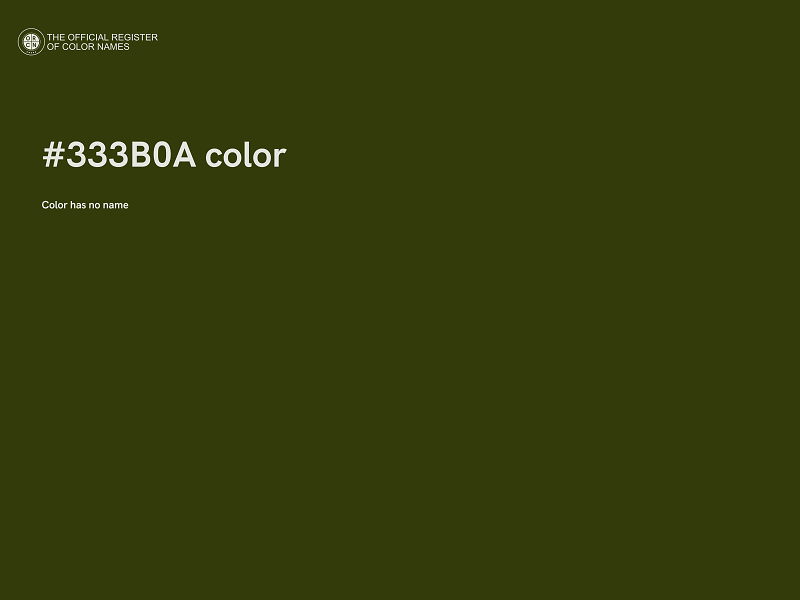 #333B0A color image