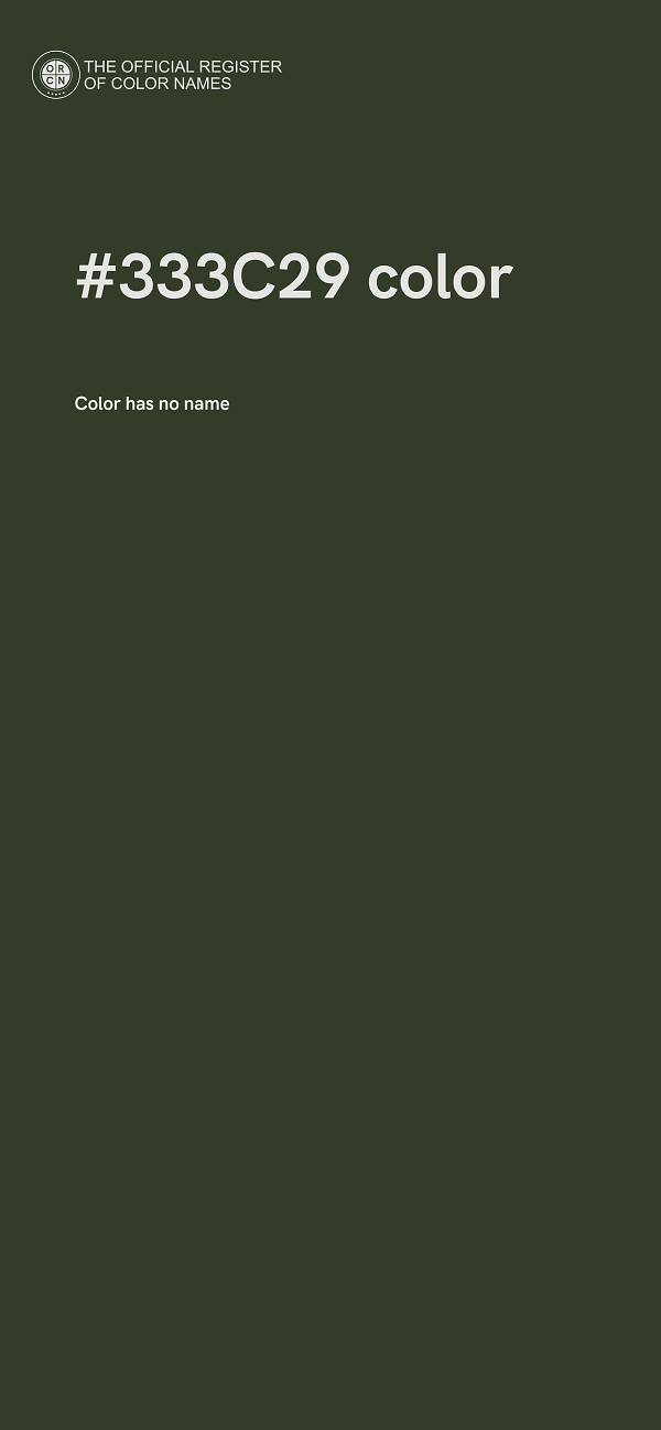 #333C29 color image