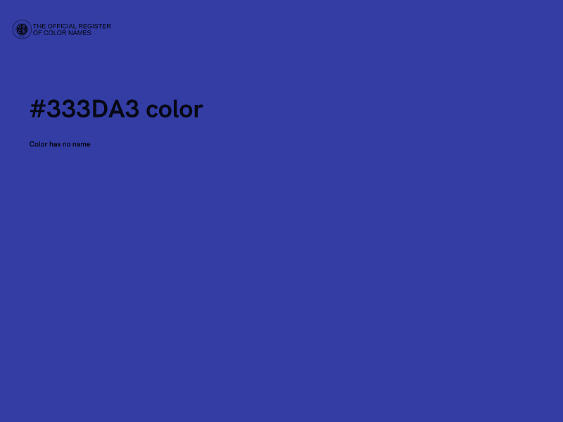 #333DA3 color image