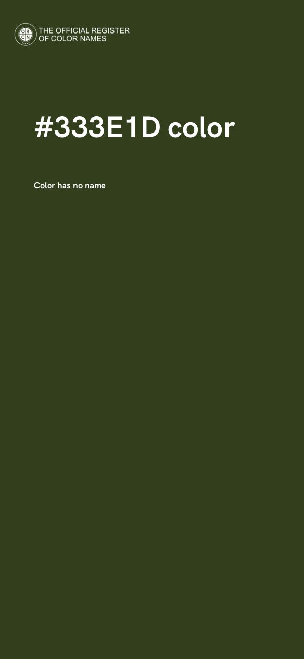 #333E1D color image