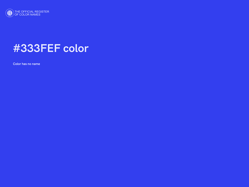 #333FEF color image