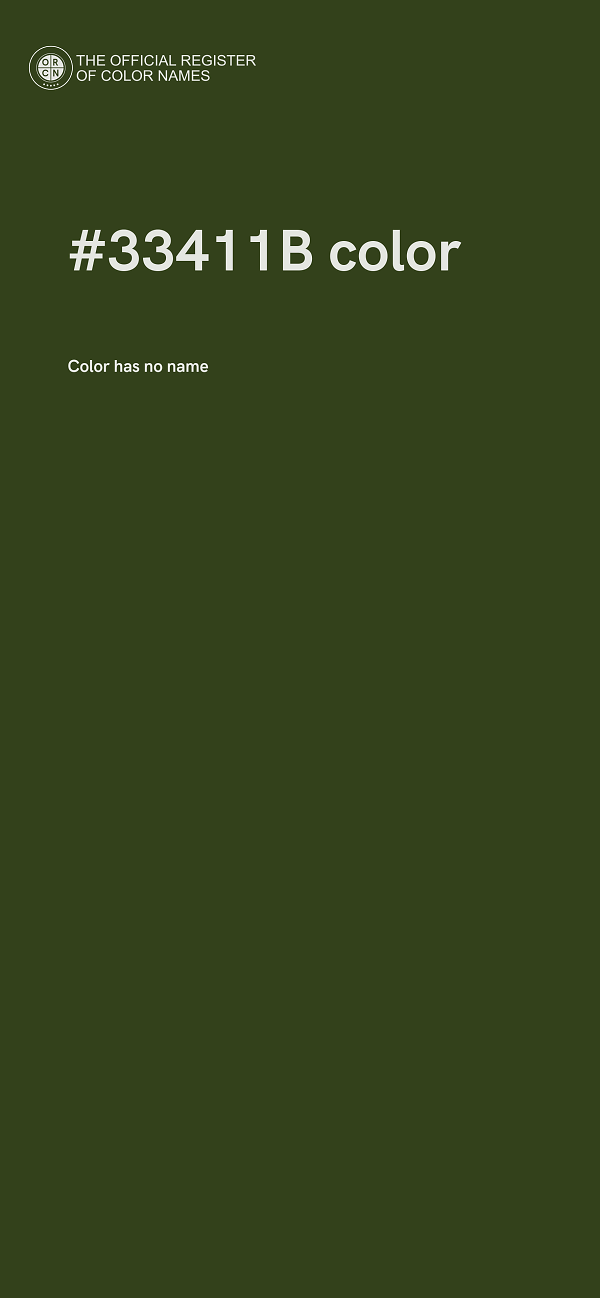 #33411B color image