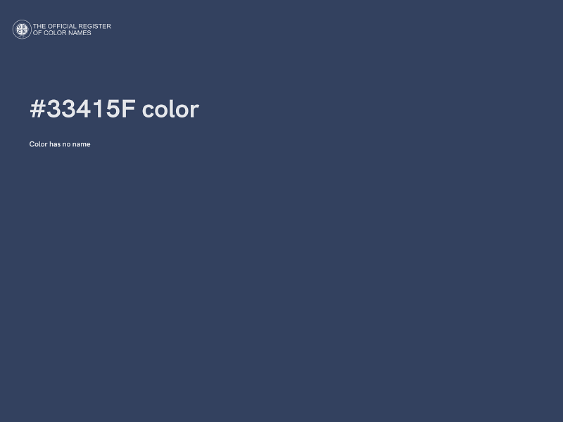 #33415F color image