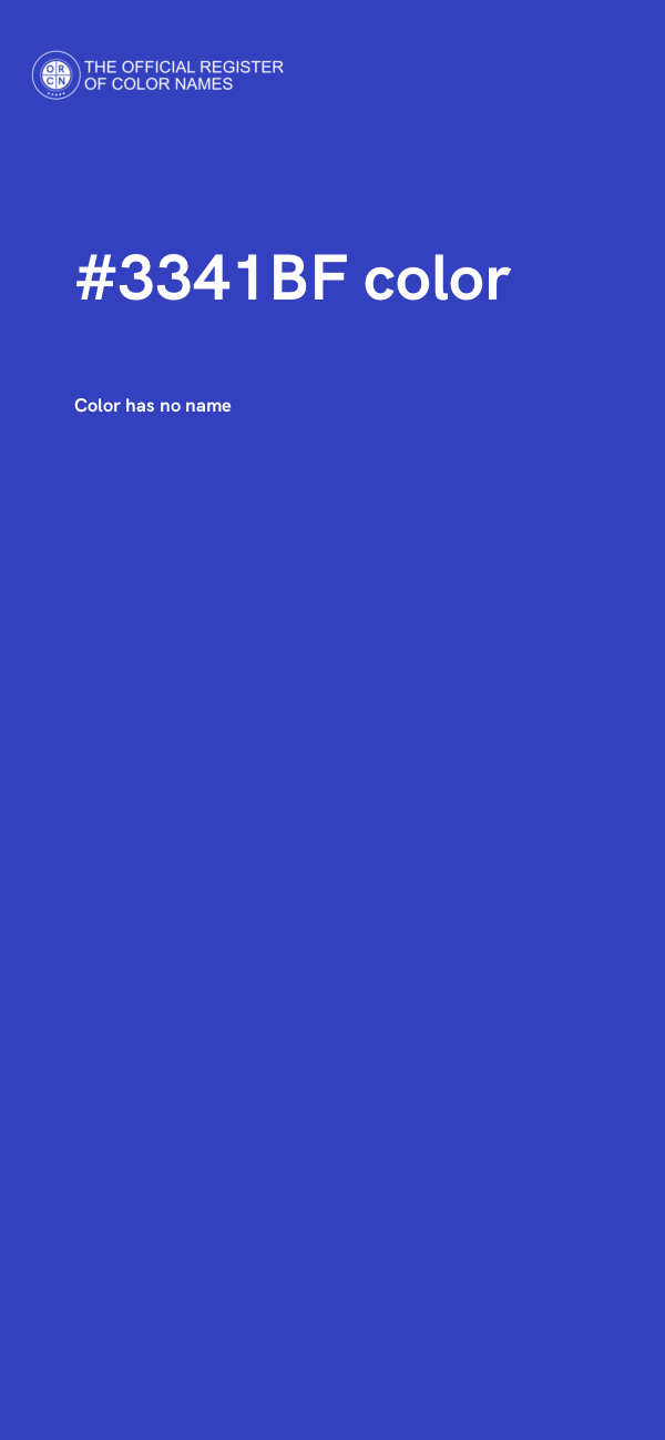 #3341BF color image