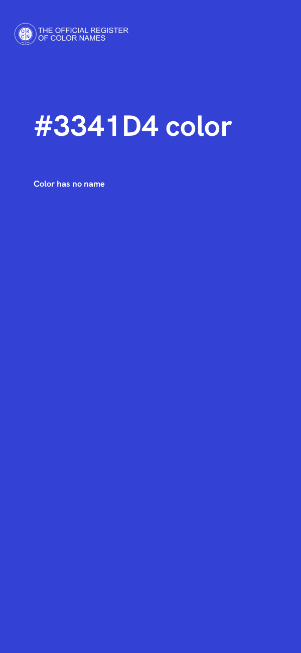 #3341D4 color image