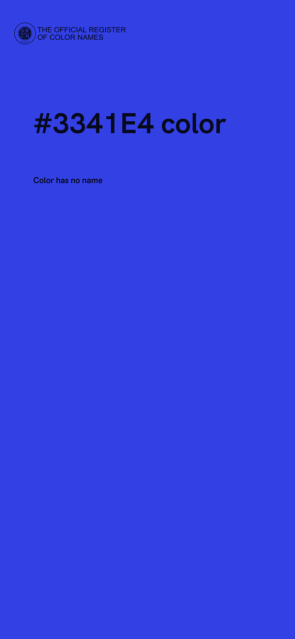 #3341E4 color image