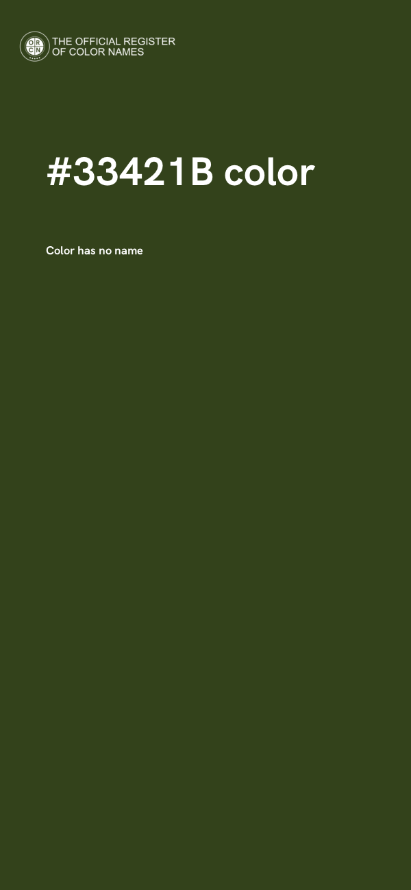 #33421B color image