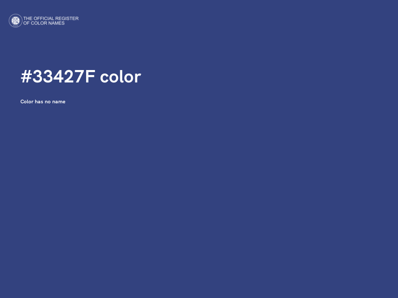 #33427F color image