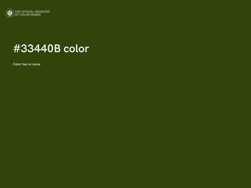 #33440B color image
