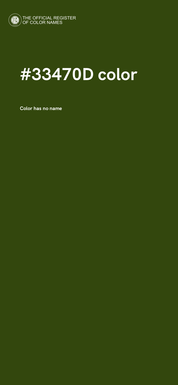 #33470D color image