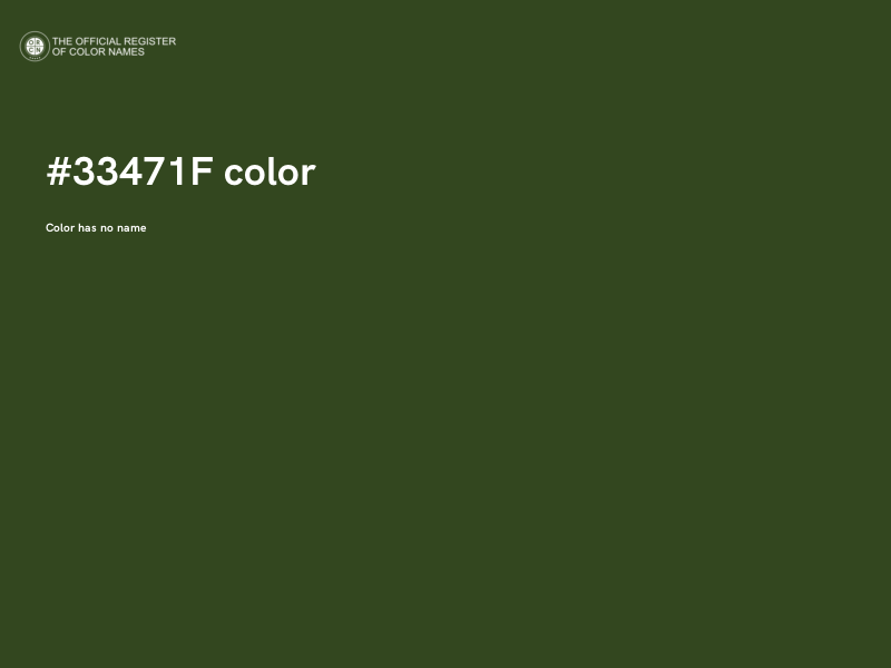 #33471F color image