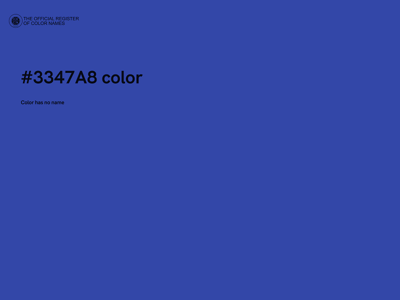 #3347A8 color image