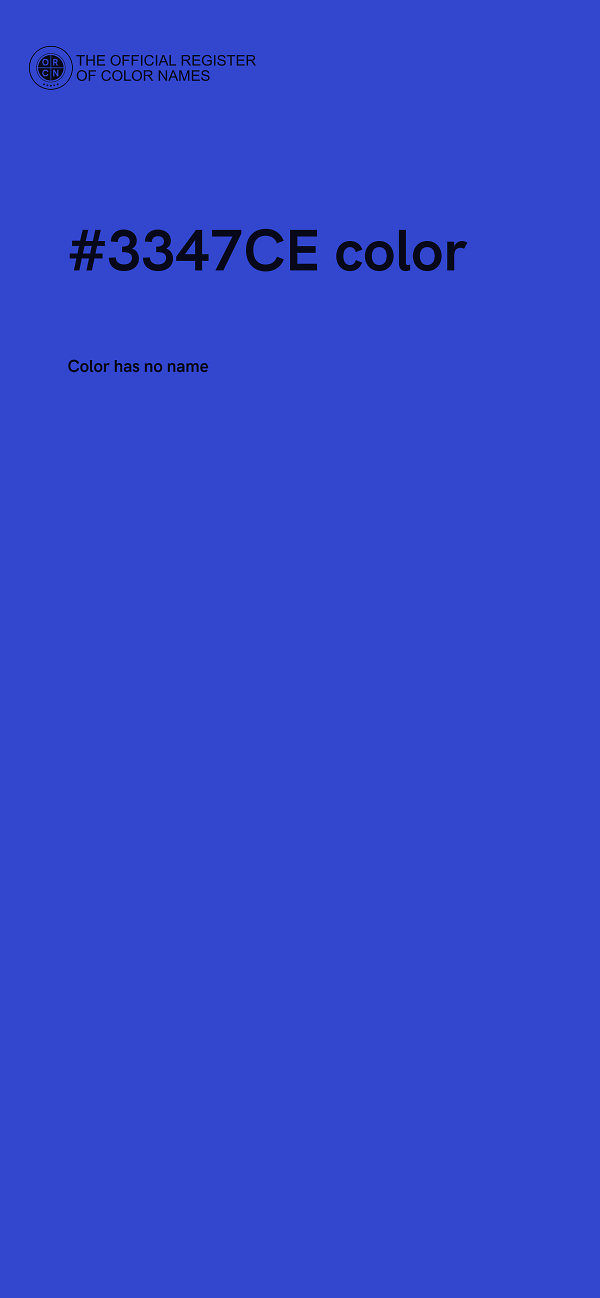 #3347CE color image