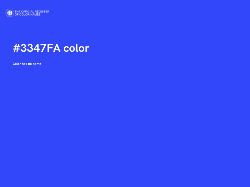 #3347FA color image