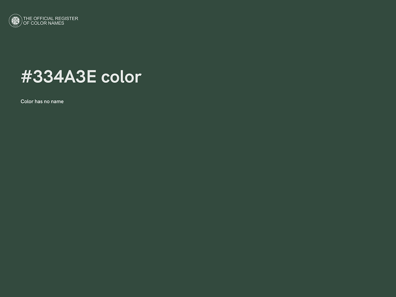 #334A3E color image