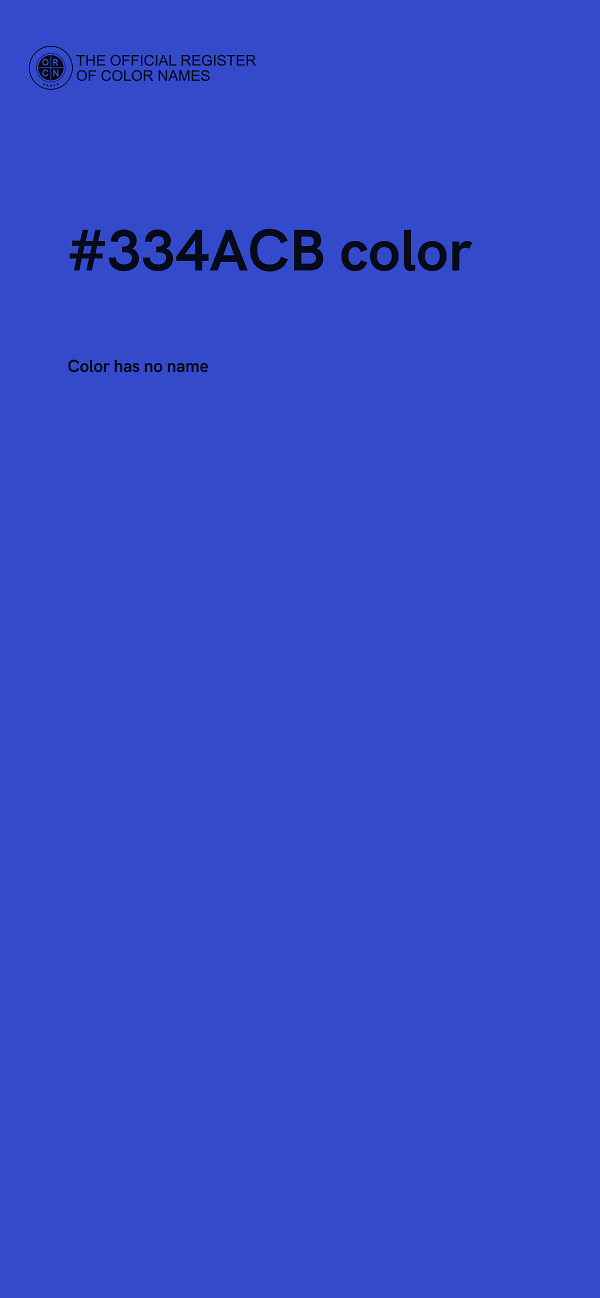 #334ACB color image