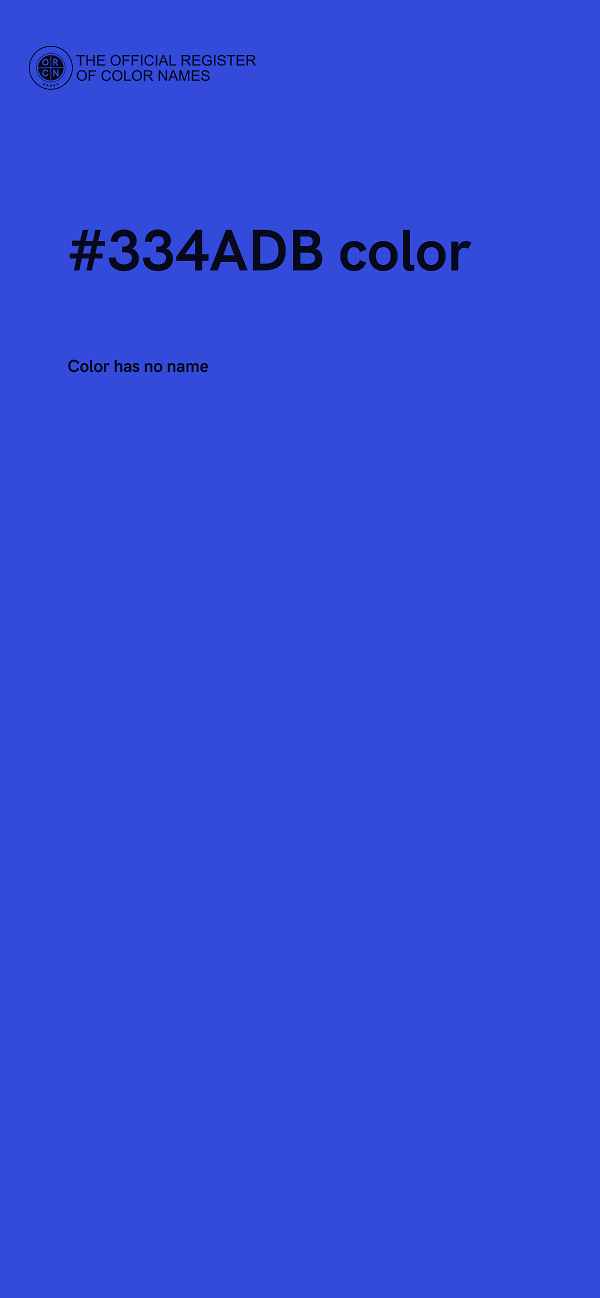 #334ADB color image