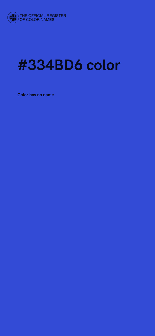 #334BD6 color image