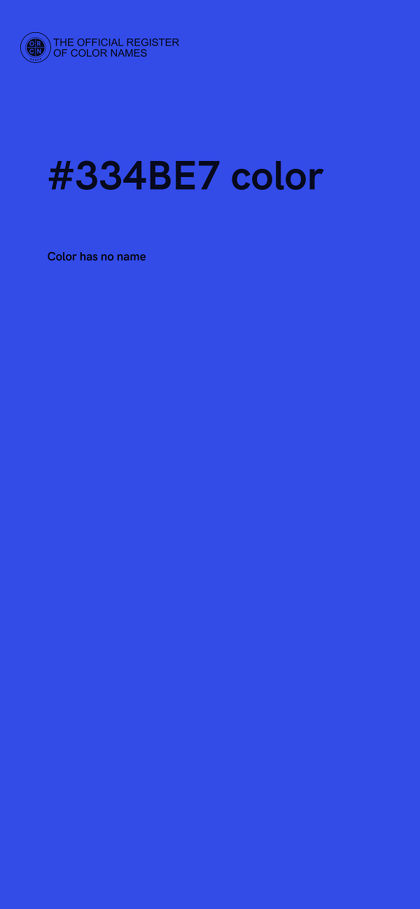 #334BE7 color image