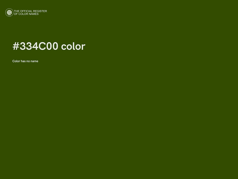 #334C00 color image