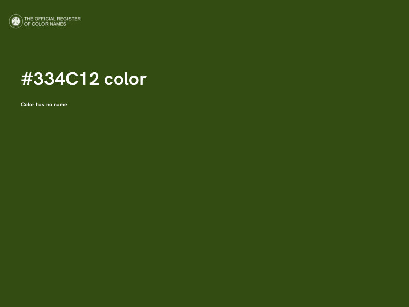 #334C12 color image