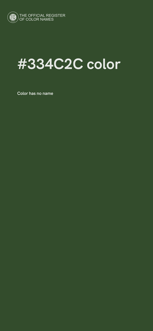 #334C2C color image