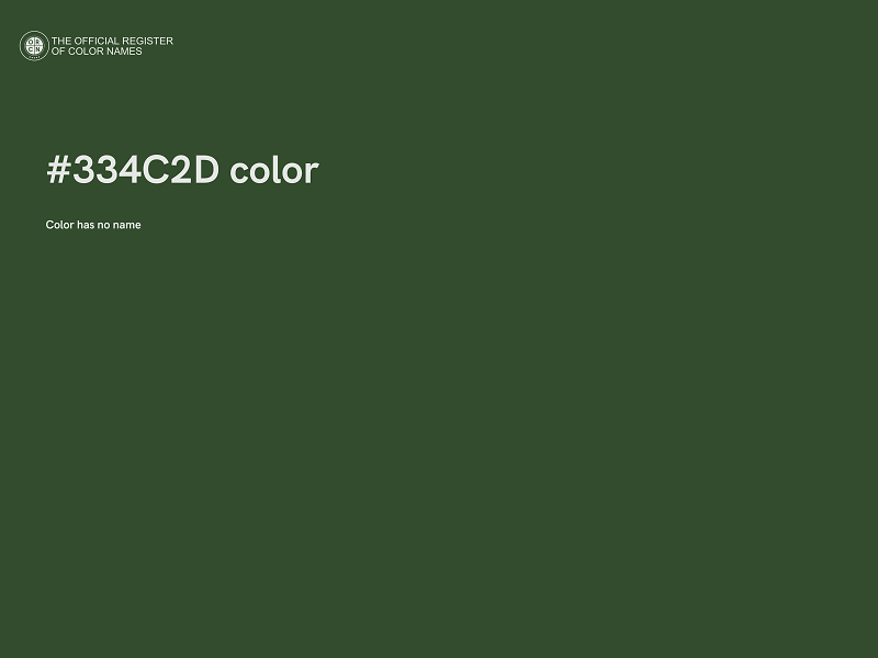 #334C2D color image