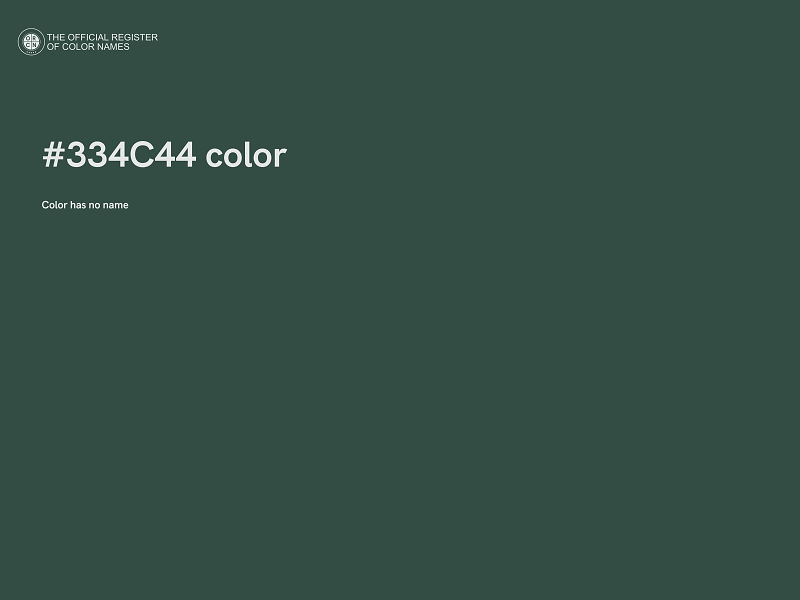 #334C44 color image