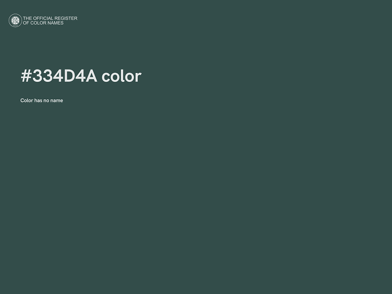 #334D4A color image