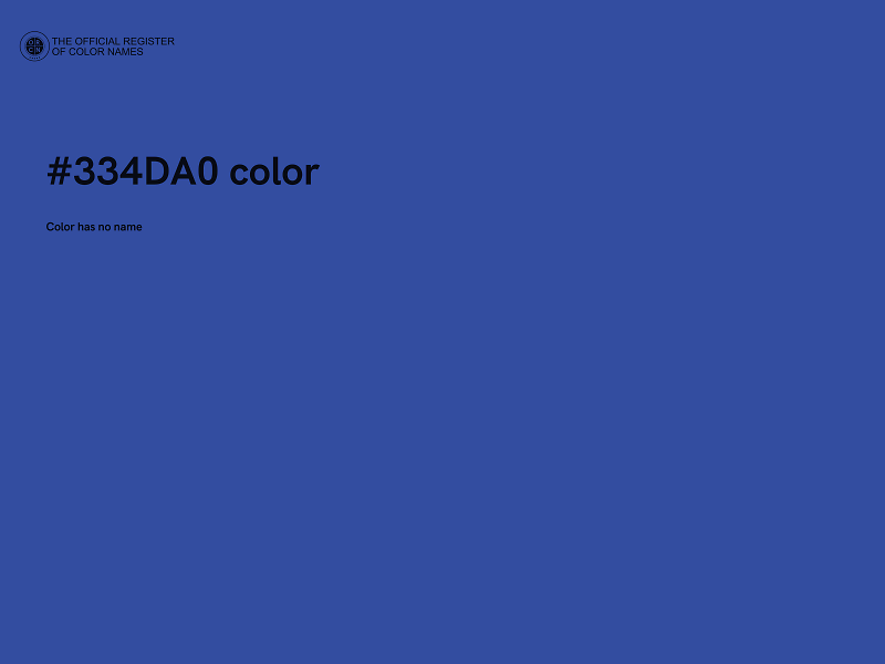 #334DA0 color image