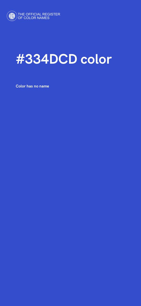 #334DCD color image