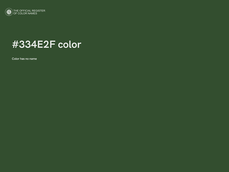 #334E2F color image