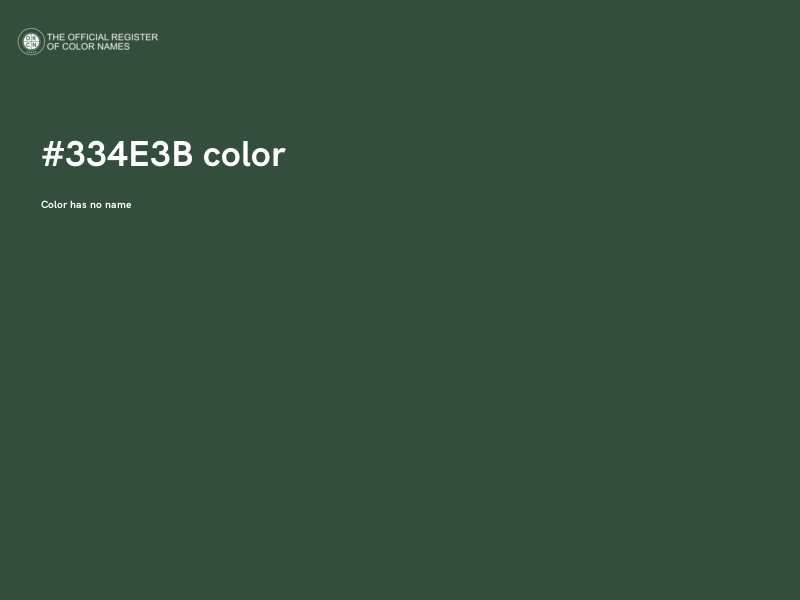#334E3B color image
