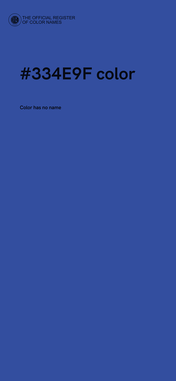 #334E9F color image