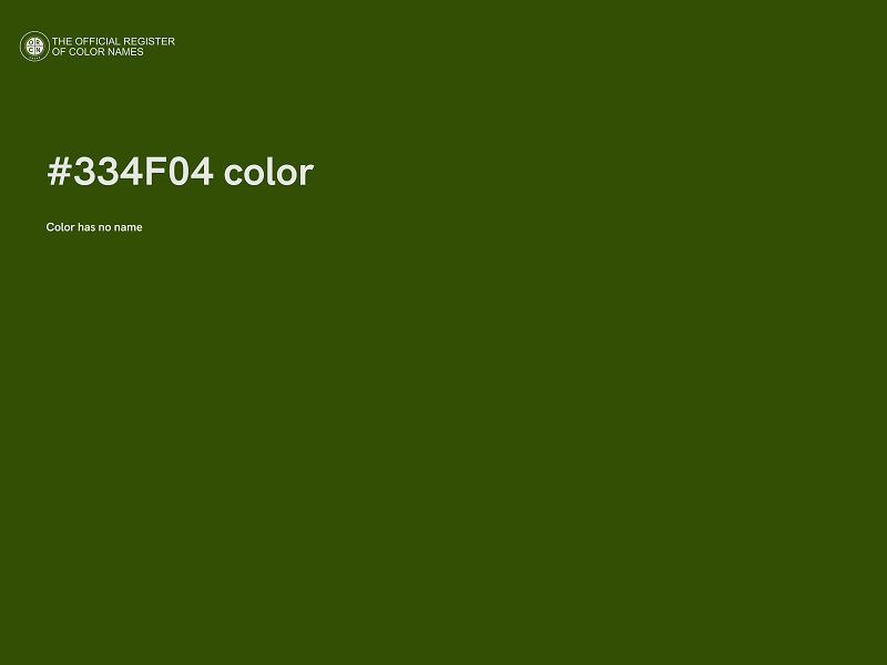 #334F04 color image