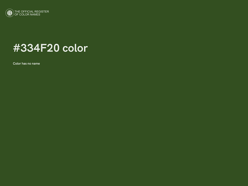 #334F20 color image