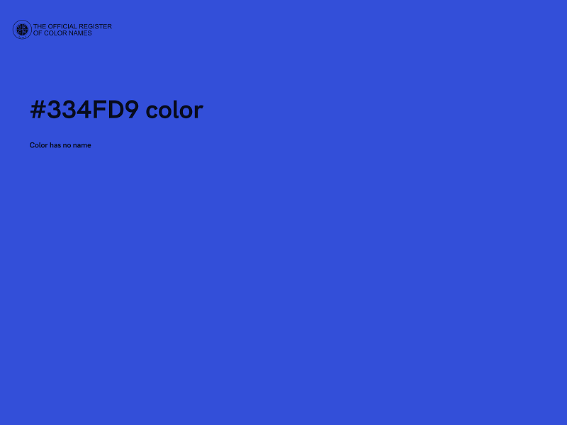 #334FD9 color image