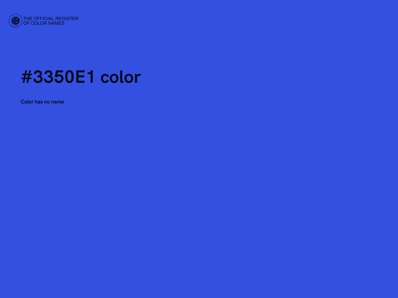 #3350E1 color image