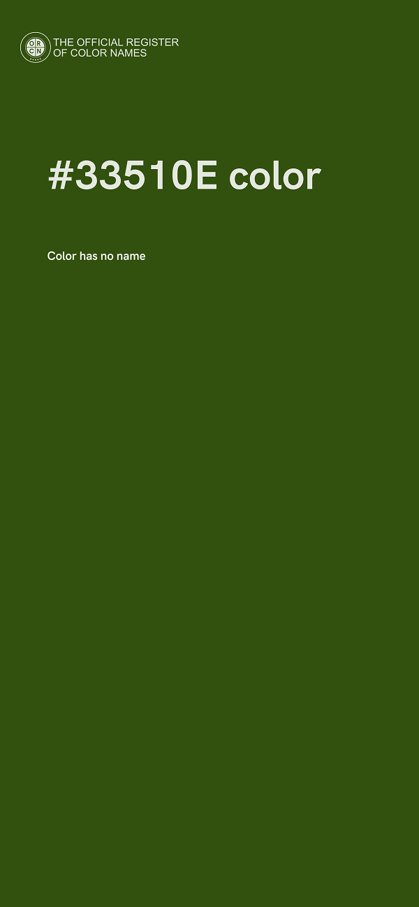 #33510E color image