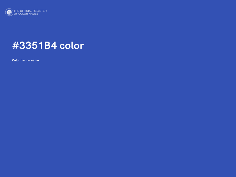 #3351B4 color image