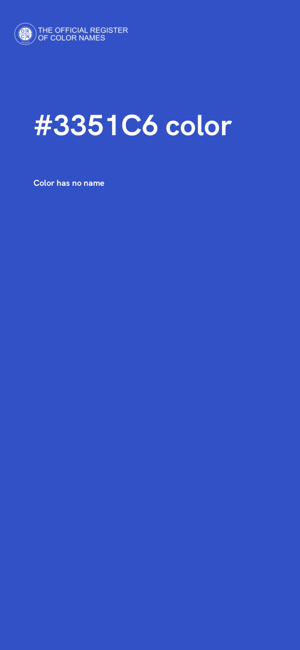 #3351C6 color image
