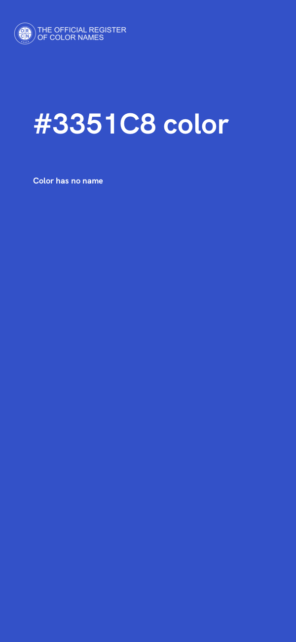 #3351C8 color image