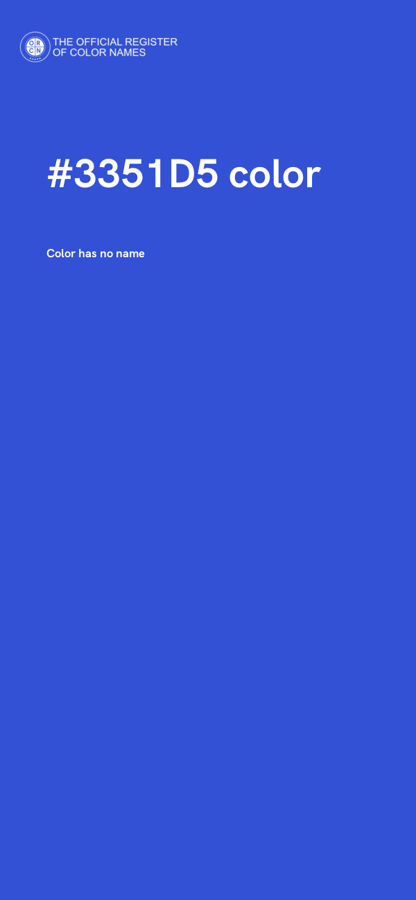 #3351D5 color image