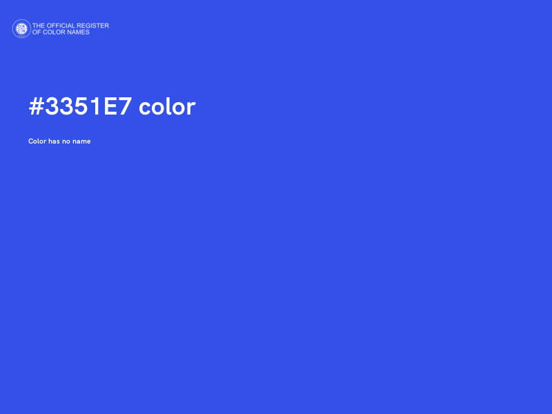 #3351E7 color image