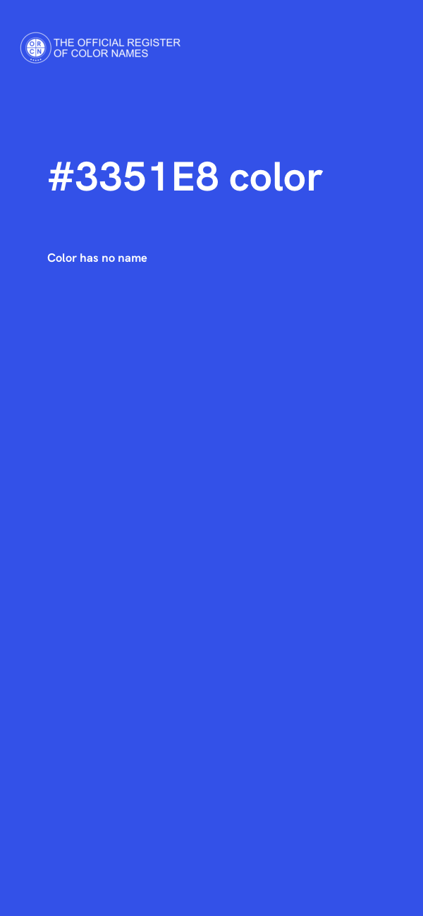 #3351E8 color image